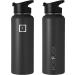 IRON FLASK 40oz Sports Water Bottle - Vacuum Insulated Stainless Steel - Leak Proof - Midnight Black - Buy Online on GoSupps.com