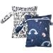 SEAUR 2 Pack Waterproof Cloth Diaper Pockets with Zipper - Portable Baby Diaper Storage Color 3 (18x25 cm) - Buy Online on GoSupps.com
