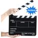 Acrylic Film Clapboard Set with Pens and Eraser - 12 x 9.5 Inches Studio Video Slate for Movie Directors and Scene Shot Supplies - Buy Online on GoSupps.com