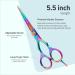 Suvorna 5.5 Multicolour Hairdressing Scissors - Professional Barber Hair Cutting Scissors for Men, Women & Kids - Right Hand - Sharp Blades - Buy Online on GoSupps.com