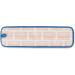 Rubbermaid Commercial 18 Inch Blue Microfiber Damp Room Mop Pad - Single Sided Mop Head - Buy Online on GoSupps.com