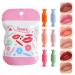 Sghtil Set of Cute Lipsticks Makeup Pills 6 x Durable Velvet Lip Gloss Set Candy Lip Gloss Pills