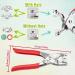 EuTengHao Metal Snap Button Tool Kit - 200 Sets of 9.5mm Prong Snaps in 10 Colors - For Clothing Crafting, Sewing, Bags, Bibs, Jeans - Includes Setting Tool - Buy Online on GoSupps.com