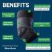 OS1st ES6 Elbow Compression Sleeve - Relief for Tennis/Golfer's Elbow & Cubital Tunnel Syndrome - Large Black Supports Tendons & Forearm Pain - Buy Online on GoSupps.com
