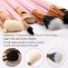 ZOREYA 12pcs Pink Synthetic Makeup Brush Set with Holder and Bonus Gift - Travel Friendly Cosmetic Brushes for Foundation, Powder, Contour, Blush, and Eyes - Buy Online on GoSupps.com