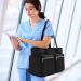 Durable Nurse Work Bag - Damero Utility Tote for Women | Ideal for Medical Supplies & Home Visits - Black - Buy Online on GoSupps.com