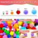 Iooleem 800pcs Multi-Colored Glitter Pom Poms Assorted Sizes for Crafts - Arts & Craft Supplies - Buy Online on GoSupps.com