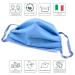 Reusable Face Mask with Double Rubber Bands - Washable Breathable Waterproof Hygienic | Size M | International Shipping - Buy Online on GoSupps.com
