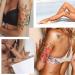 Quichic 180 Watercolor Flower Temporary Tattoos - Big and Lasting Designs for Women - Buy Online on GoSupps.com
