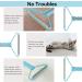 Emooncn 3-in-1 Lint Remover and Pet Hair Scraper with 3 Types of Scraping Heads - Buy Online on GoSupps.com