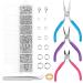 Jump Rings and Jewelry Pliers for Jewelry Making  Cridoz Jewelry Repair Kit with 1520Pcs Silver Jump Rings and 3Pcs Jewelry Pliers for Earrings  Necklaces  Rings  Bracelets and Jewelry Making Supplies