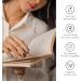 NAILOG Semi Cured Gel Nail Strips 34 pcs Salon-Quality Gel Nail Stickers Long Lasting Nail Wraps for Women with Soft Gel Finish Vintage Print & Silver Glitter (Drifted) - Buy Online on GoSupps.com