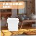 NULYLU Sealed Bucket Fishing Bucket Washing Bucket Sealed Containers for Food Laundry Bin White Plastic - Buy Online on GoSupps.com
