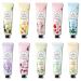 BeeYoYe 10 Pack Hand Cream Set Mini Moisturizing Hand Lotion for Dry Cracked Hands Stocking Stuffers Bulk Gifts Travel Size Hand Care Cream with Natural Plant Fruit Scented for Women