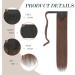 24 Long Straight Synthetic Wrap Around Ponytail Extension in Light Golden Brown - FESHFEN - Buy Online on GoSupps.com
