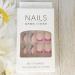 Colorful Waves French Tip Press on Nails - Glossy Blue & Pink Swirl Design | 24Pcs - Buy Online on GoSupps.com
