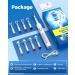 Rotating Electric Toothbrush for Adults with 8 Brush Heads (2 Types) 4 Modes Deep Clean Electric Toothbrush with Rechargeable Power and 2 Min Smart Timer White Clean White - Buy Online on GoSupps.com