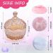 5 Pieces Large Body Powder Puff and Powder Container Crystal Case for Dust Puff Powder applicator with Box for Face and Body (Amber Crown) Crown Amber - Buy Online on GoSupps.com