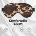 Brown Cowhide Art Print Eye Mask - Soft Sleep Mask for Men & Women - Perfect for Travel & Sleep - Buy Online on GoSupps.com