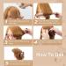 3Pcs Heatless Curlers for Long Hair - DIY Overnight Hair Rollers for Wavy Hairstyles (Brown) - Buy Online on GoSupps.com