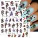 Nails Art Decoration Nail Decals Self Adhesive Chinese Dragon Snake Gothic Style Nail Stickers 3D Black(148) - Buy Online on GoSupps.com