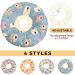 Kytpyi Halskrause Cat Collar - Adjustable Stain-Resistant (17-27cm) Waterproof Cotton for Cats & Dogs Blue Bear Design - Buy Online on GoSupps.com
