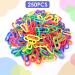 Bissap Plastic Chain Links Birds 250pcs - Mix Color Rainbow DIY C-Clips for Swing Climbing Cage Toys - Ideal for Sugar Gliders, Rats, Parrots, Birds - Children's Learning Toy - Buy Online on GoSupps.com