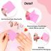  HSYTEK 1000 Pcs Magenta Cotton Pads Lint Free Cells for Gel Nail Polish Remover for Nail Art Manicure Prep and Finish - Buy Online on GoSupps.com