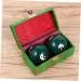 Frcolor Hand Massage Balls - Set of 3 Gemstone Baoding Balls for Yoga & Fitness | Chinese Sound Therapy & Hand Relief - Buy Online on GoSupps.com
