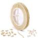 33FT Gold Chain, 2mm Thin Gold Chain with 50PCS Open Jump Rings 20PCS Lobster Clasps, 14k Gold Plated Curb Chain Bulk for Necklace Making Jewelry Craft Gold - 2.0 mm