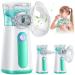 Portable Nebulizer Machine for Kids and Adults - Asthma Handheld nebulizador Ultrasonic Mesh Nebulizer Effective Treatment of Breathing Problems Personal Steam Inhaler for Home Travel Use with 3 Mask