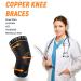 JIUFENTIAN Copper Knee Sleeve for Arthritis & Joint Pain Relief - Unisex Medium | Ideal for Fitness Running & Weightlifting - Buy Online on GoSupps.com