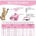 Cat Harness and Lead Set Adjustable Reflective Stripe Cat Kitten Walking Vest with Leash Cat Collar Escape Proof Soft Mesh Vest Harness and Lead for Small Medium Cats Pets Walking S Pink - Buy Online on GoSupps.com