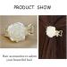 TseenYi Flower Wedding Hair Clip Vintage Rose Flower Claw Clip Bridal Headpiece Hair Clip Crystal Hair Pins Accessories Jewellery for Women Girls (White 1 Piece) - Buy Online on GoSupps.com