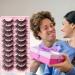 Eyelashes | 3D Lashes False Eyelashes 10-Pairs Faux Lashes Wispy Lashes Pack Dramatic Long Thick Volume Fake Eye Lash Puchen Y502 - Buy Online on GoSupps.com
