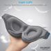 Innovative 2023 Sleep Mask for Men and Women - 100% Light Blocking, Ergonomic Design, Adjustable with Earplugs - Grey - Buy Online on GoSupps.com