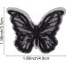 30Pcs Black Butterfly Lace Applique Embroidery Organza Patches - Wedding Bridal Dress Sewing Craft - FREEBLOSS - Buy Online on GoSupps.com