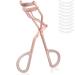 Klihn-Exclusive eyelash curls Eyelash Curler incl. 8 Extra replacement rubber pads-the make-up tool for perfectly curved eyelashes made of high quality carbon steel (rose gold matt)