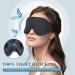 Buy 3D Sleep Mask for Men & Women - Zero Eye Pressure 100% Light Proof Travel Eye Mask - Comfortable Black Design - Buy Online on GoSupps.com