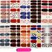 10 Sheets Leopard Full Wraps Nail Polish Stickers with Nail File MWOOT Nail Stickers Strips Self-Adhesive Nail Art Decals Designs for Women Girls