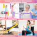Resistance Bands Set - 8er Fitnessbands aus 100% Latex mit Anleitung & Taschen | Ideal f r Yoga Pilates Krafttraining & Physiotherapie - Buy Online on GoSupps.com