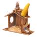 LgowithU Squirrel Feeder Wood Squirrel Feeders for Outside Winter Durable Box Easy to Fill with Removable Front Panel for Corn Peanuts Nuts