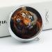 Small Travel Pill Case Round Metal Pill Box for Pocket Purse 3 Compartment Portable Pill Holder Mini Pill Organizer for Travel or Daily - Tiger Tiger 5 - Buy Online on GoSupps.com