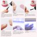 Clara Colors Gel Nail Kit with LED Nail Lamp - Easy DIY Fast Nail Extension Set with 550 Soft Gel Nail Tips and Glue - Acrylic Nail Art Kit JP-26 - Buy Online on GoSupps.com