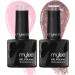 Mylee Bottomless Brunch Gel Nail Polish Duo Set - 2x10ml Pink Glitter Colors for Salon & Home Use - Long Lasting & Easy to Apply - Buy Online on GoSupps.com