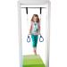 DreamGYM Wooden Trapeze Swing Bar with Blue Gym Rings - Perfect for Obstacle Courses, Doorway Swings, Playgrounds & Swing Sets - Buy Online on GoSupps.com