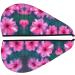 Pink Flowers Coral Velvet Dry Hair Cap with Buttons - Anti Frizz Cap for Curly Long & Thick Hair | International Shipping Available - Buy Online on GoSupps.com