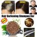 Hair Darkening Shampoo Bar Organic Hair Darkening Shampoo Soap Hira Shouwu Darkening Shampoo Bar Darkening Shampoo Bar for Hair Care Nourishes and Moisturizes Hair for All Hair Types 1 PCS - Buy Online on GoSupps.com