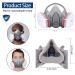 MODUSKYE Reusable Half Facepiece Respirator with 6 Active Cotton Filters for Painting, Dust, Sanding, Polishing, and Spraying - Buy Online on GoSupps.com