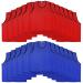 24 Pieces Nylon Mesh Pinnies Scrimmage Vests Team Jerseys Team Practice Vests for Children Youth Sports Soccer Basketball Football Adult, Blue and Red